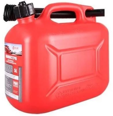 Канистра для топлива PROFI 5 л. в комплекте с крышкой и лейкой 3TON 55297