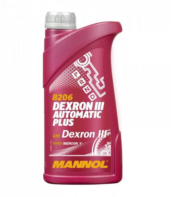 Масло трансмиссионное синтетическое Dexron III Automatic Plus 1 л Mannol MN82061