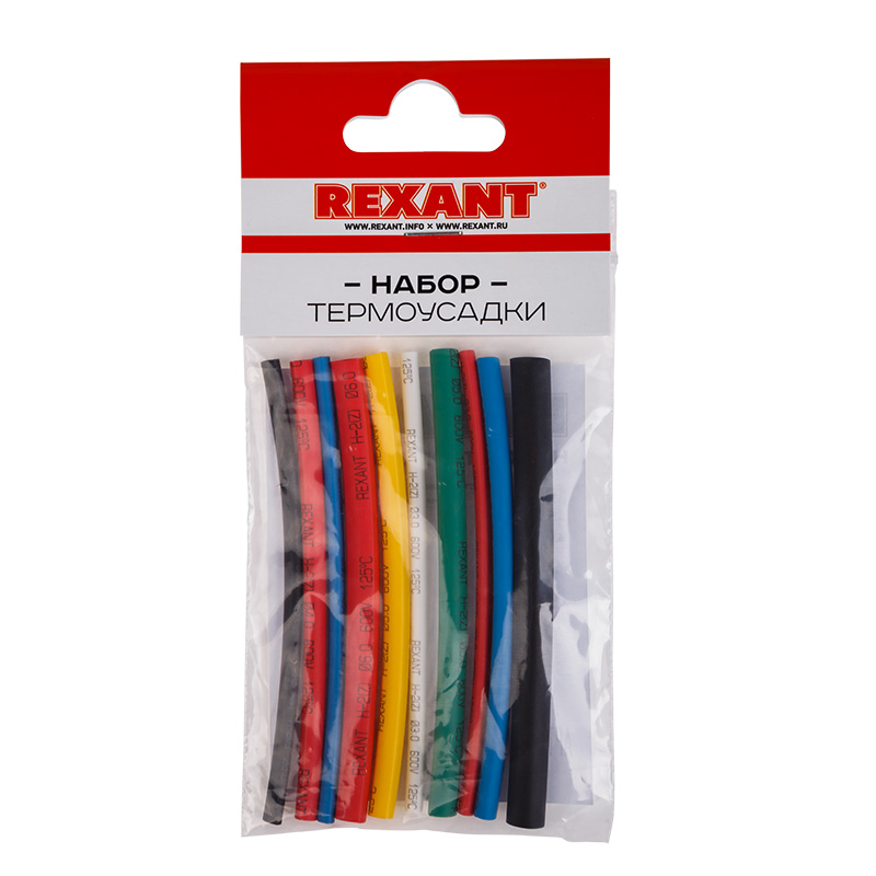 Набор трубок термоусадочных компл. N1 10 шт. REXANT 290101
