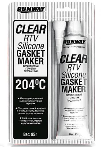 Силиконовый герметик прозрачный 85г RUNWAY RW8502