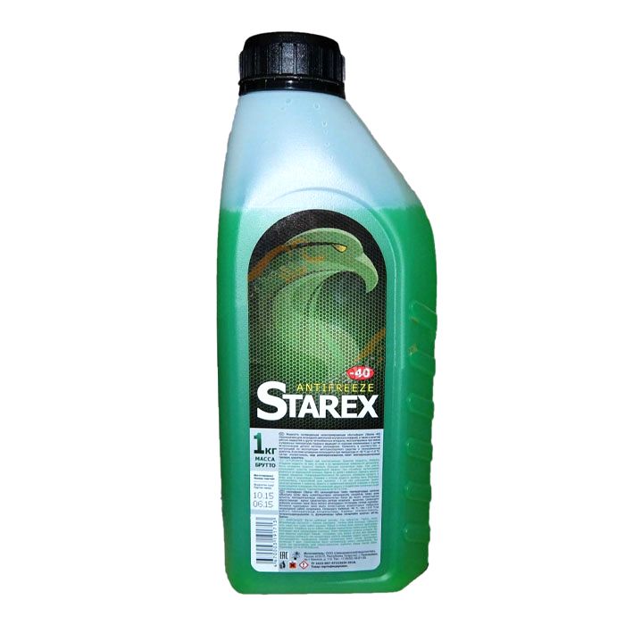 Жидкость охлаждающая антифриз «STAREX Green» G11 (зелёный) 1 л., STAREX 700615